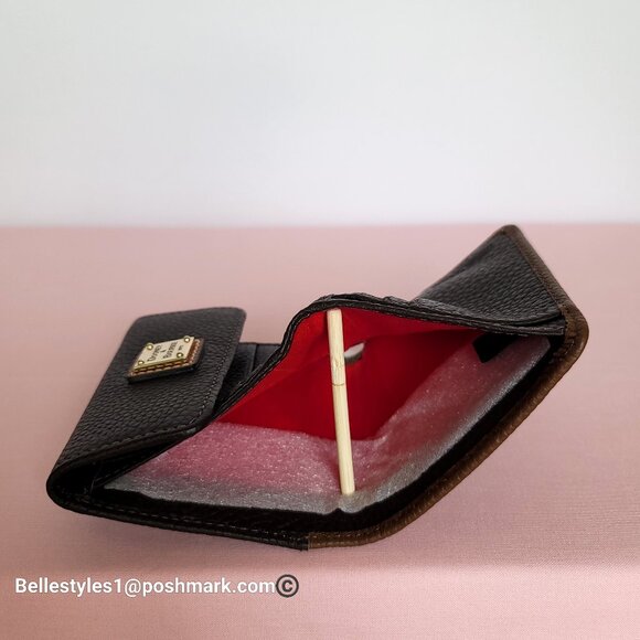 DOONEY & BOURKE Colorblock Small Flap Pebbled Leather Credit Card Bifold Wallet - Picture 11 of 16